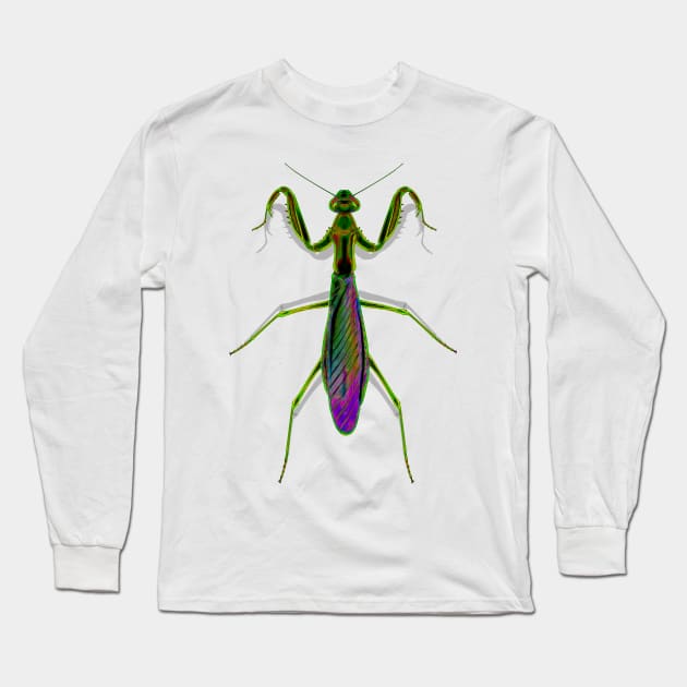 Praying Mantis Long Sleeve T-Shirt by crunchysqueak